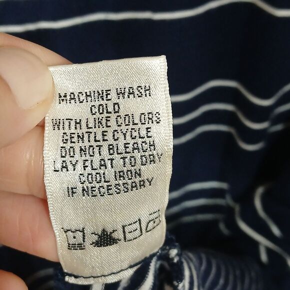 Sophie Max Blue White Striped Top - Picture 5 of 9